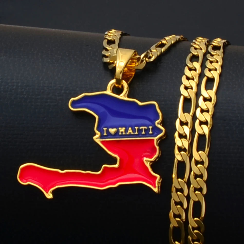 Necklaces for Men Haiti Jewelry Gold Plated