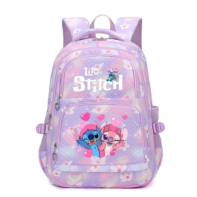 Stitch Backpack โ Large Capacity Anime Print Daypack for School, Travel