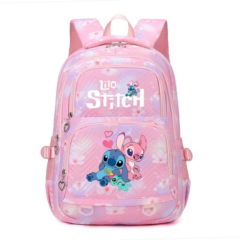 Stitch Backpack โ Large Capacity Anime Print Daypack for School, Travel