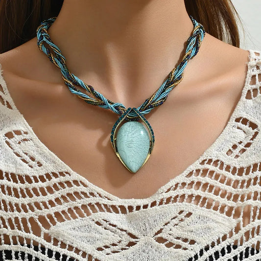 Womenβs Vintage Punk Cuban Chain Choker Necklace with Gothic Pearl Pendant