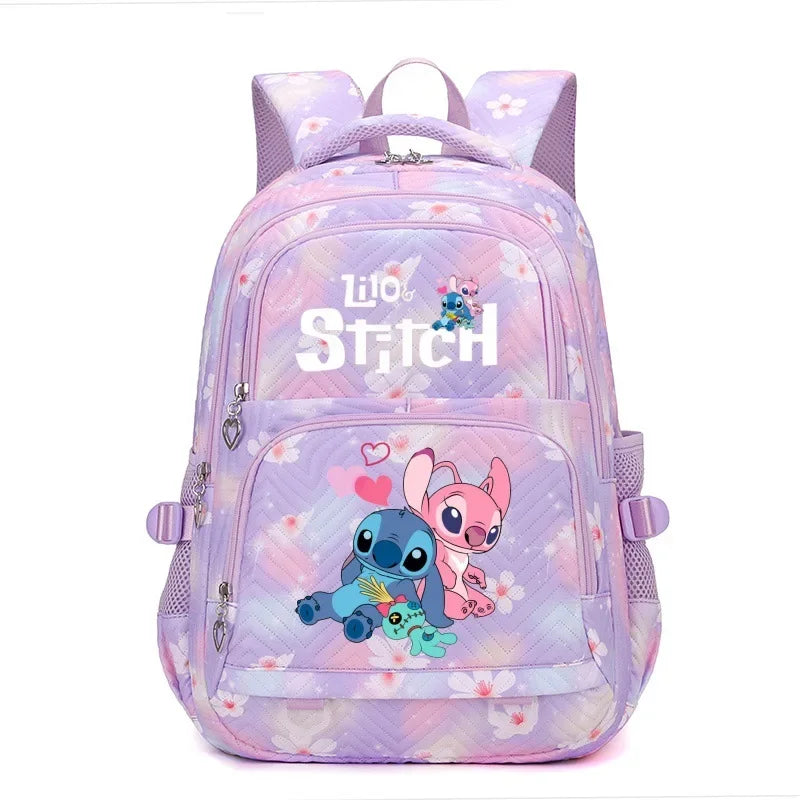 Stitch Backpack โ Large Capacity Anime Print Daypack for School, Travel