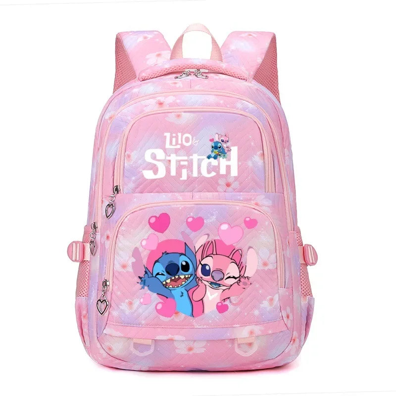Stitch Backpack โ Large Capacity Anime Print Daypack for School, Travel