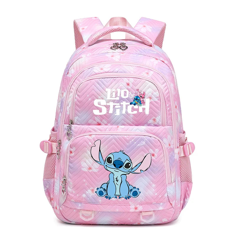 Stitch Backpack โ Large Capacity Anime Print Daypack for School, Travel
