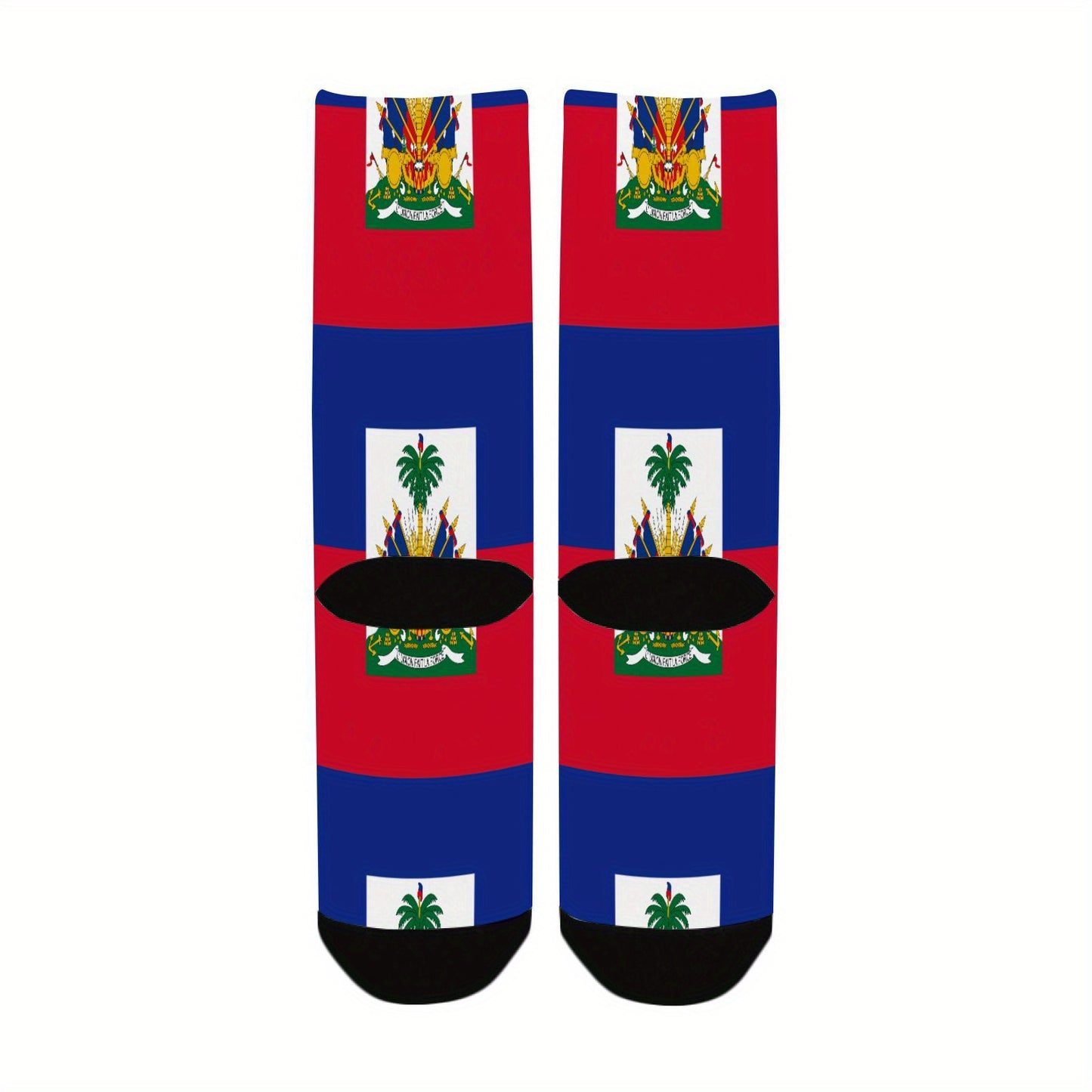 đđč Haitian Flag Half-Calf Sports Socks