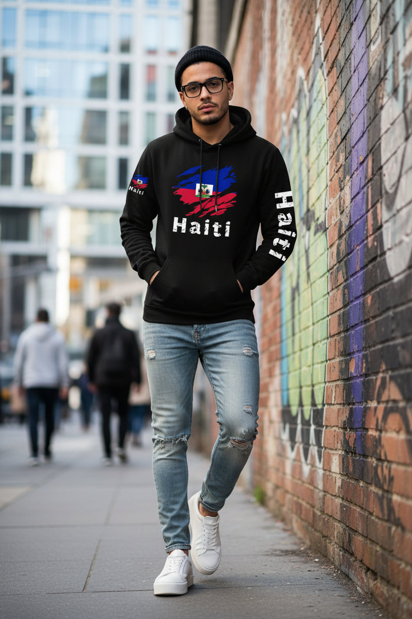 Haiti Heritage Full-Zip Graphic Hoodie