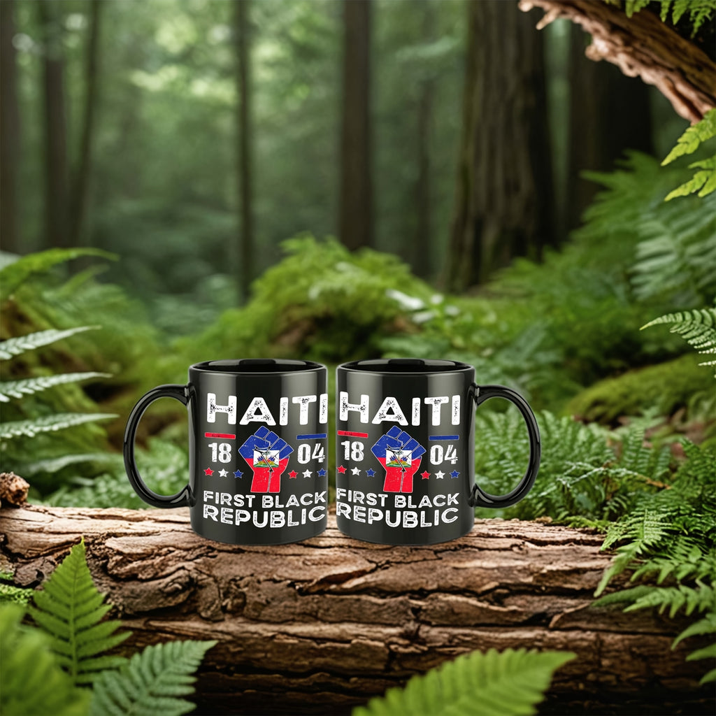 Haiti Flag Ceramic Mug – 11oz Coffee Cup