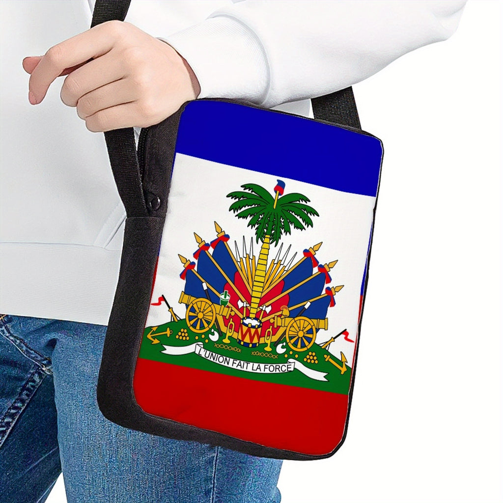 Mini Crossbody Bag Unisex Simple Shoulder Handbag Wallet Phone Pouch with Adjustable