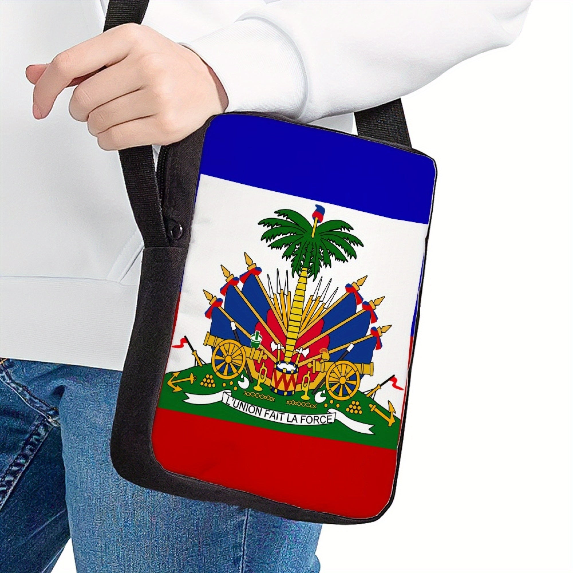 Mini Crossbody Bag Unisex Simple Shoulder Handbag Wallet Phone Pouch with Adjustable