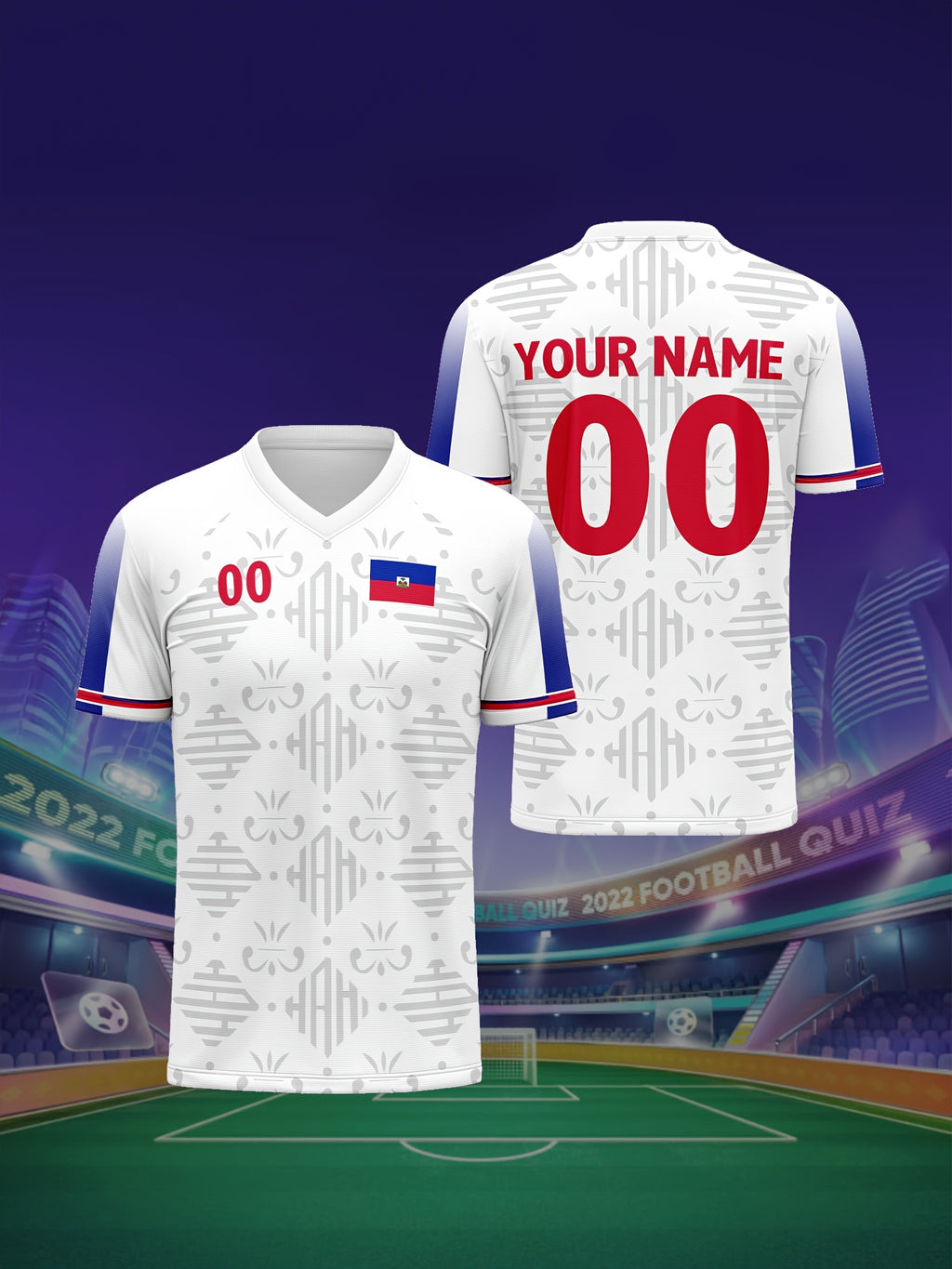 2026 New North American Haiti V-Neck Football Jersey