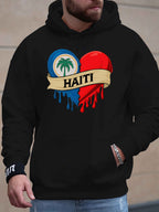 Men’s Haiti Printed Hoodie – Stylish & Comfortable Streetwear Essential