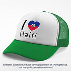 Show your pride in style with the “I Love Haiti” Patriotic Trucker