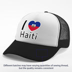 Show your pride in style with the “I Love Haiti” Patriotic Trucker