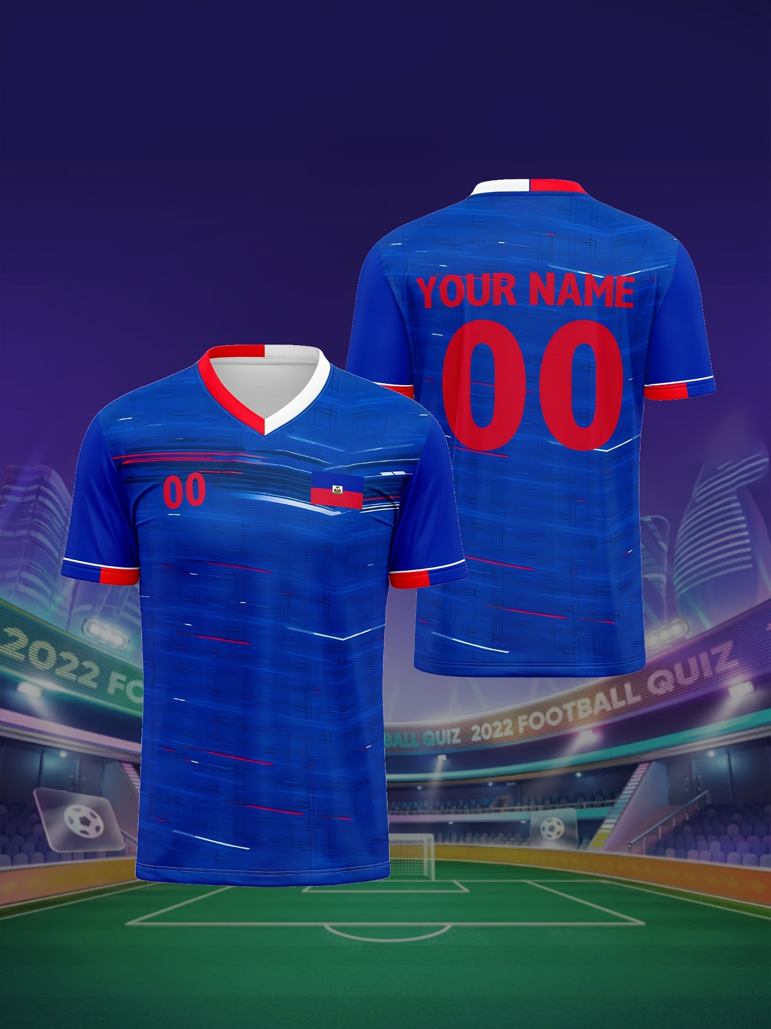 2026 New North American Haiti V-Neck Football Jersey