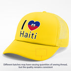 Show your pride in style with the “I Love Haiti” Patriotic Trucker