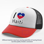 Show your pride in style with the “I Love Haiti” Patriotic Trucker
