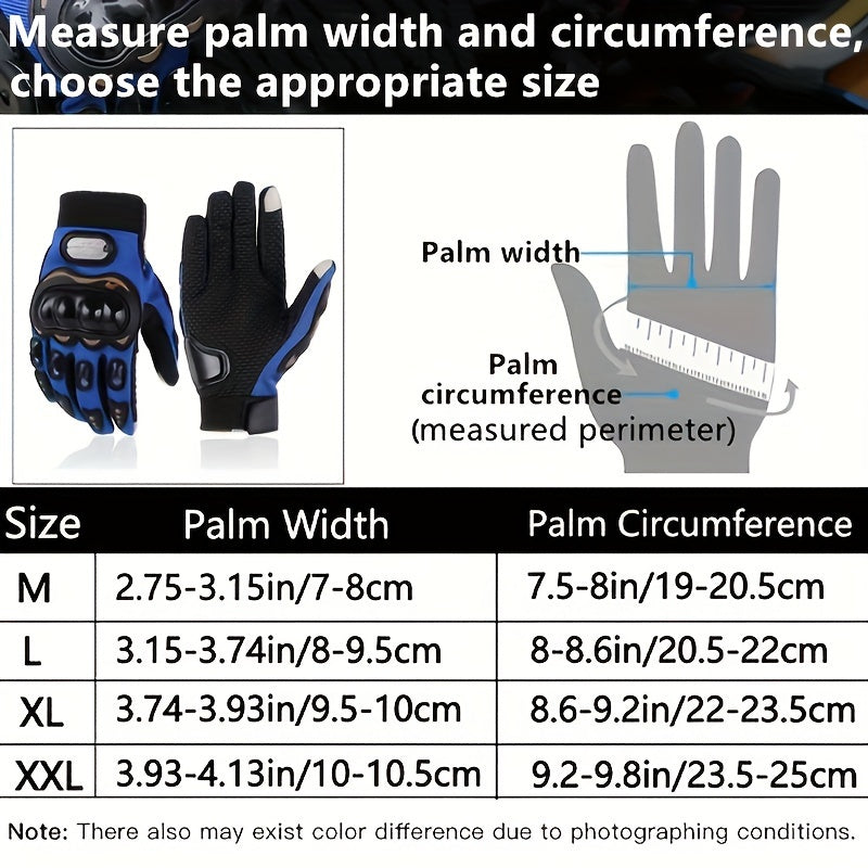 Unisex Four-Season Touchscreen Gloves - Breathable Motorcycle & Cycling Gloves
