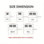 3pcs Haiti Creative Theme Printed Three-Piece Bedding Set, Soft Quilt Cover