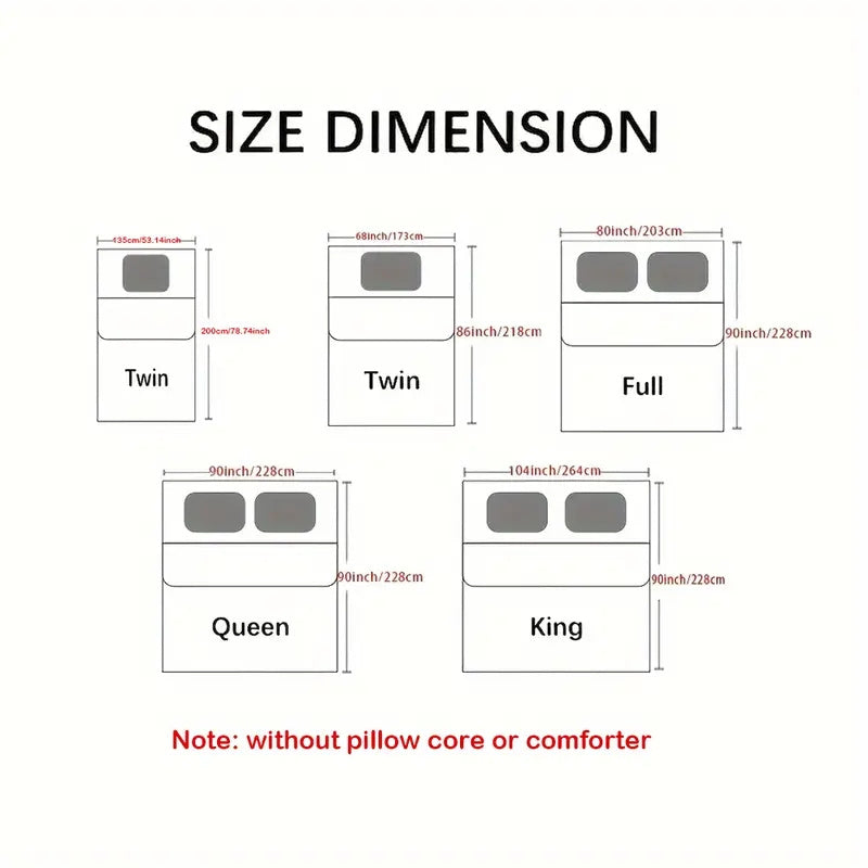 3pcs Haiti Creative Theme Printed Three-Piece Bedding Set, Soft Quilt Cover