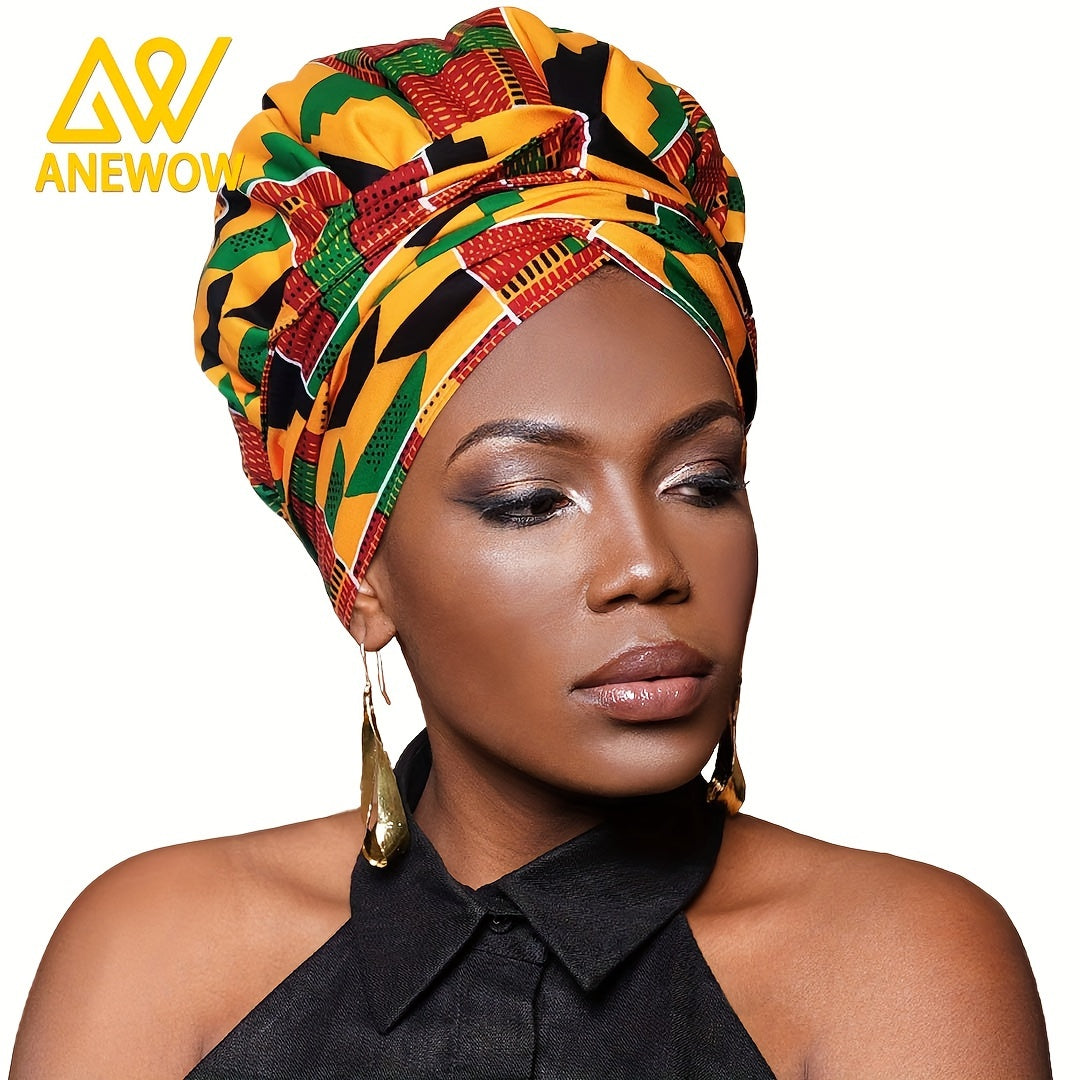 African Print Satin-Lined Turban Hat – Vintage Lace-Up Head Wrap, Soft Beanie Bandana for Women

Product Description: