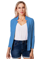 Women's Elegant Open-Front Long Sleeve Cardigan