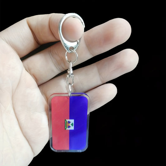 🇭🇹 Haitian Flag Acrylic Keychain