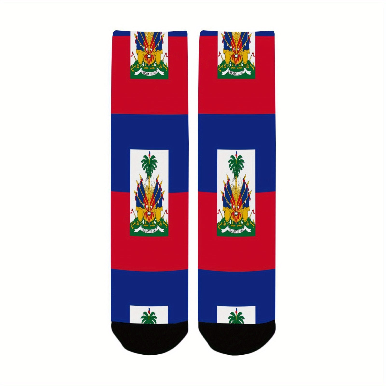 🇭🇹 Haitian Flag Half-Calf Sports Socks