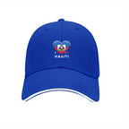 Haiti Flag Heart Baseball Cap – Adjustable for men and women
