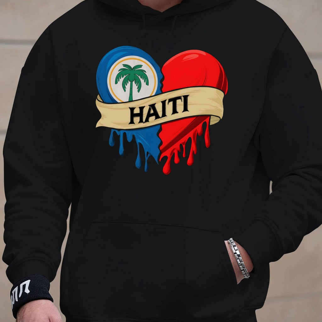 Men’s Haiti Printed Hoodie – Stylish & Comfortable Streetwear Essential