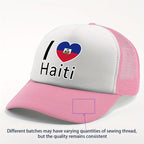 Show your pride in style with the “I Love Haiti” Patriotic Trucker