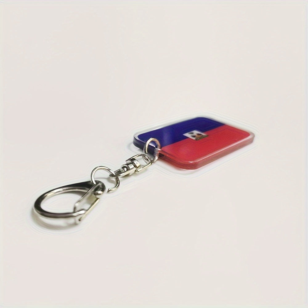 🇭🇹 Haitian Flag Acrylic Keychain