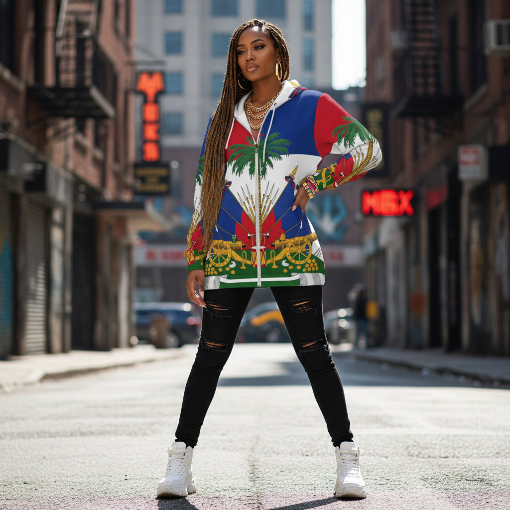 Men’s Tropical Graphic Hoodie – Bold Color Block Streetwear