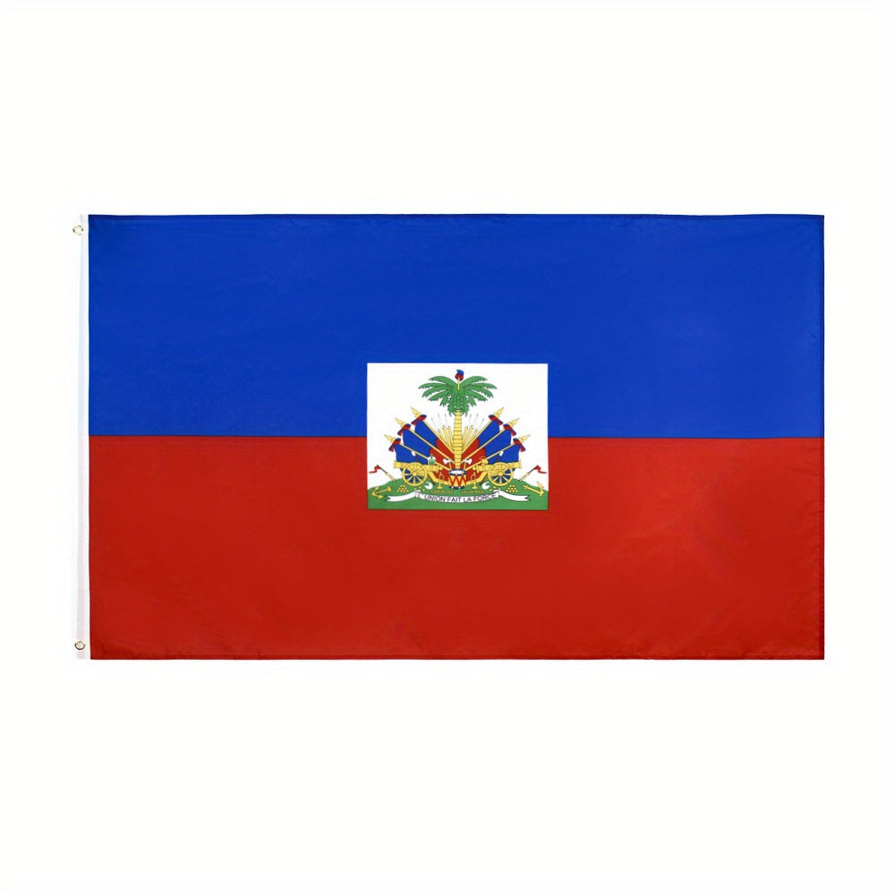 Haitian National Flag – 90×150cm (3×5 ft) Outdoor Banner for Yard, Holidays & Party Decorations