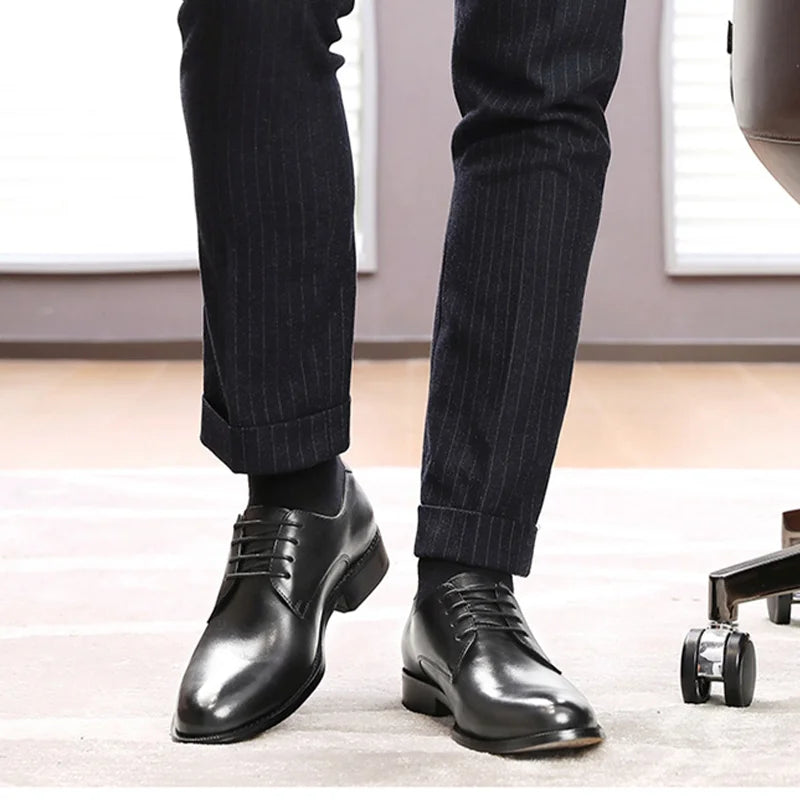 Genuine Leather Derby Shoes