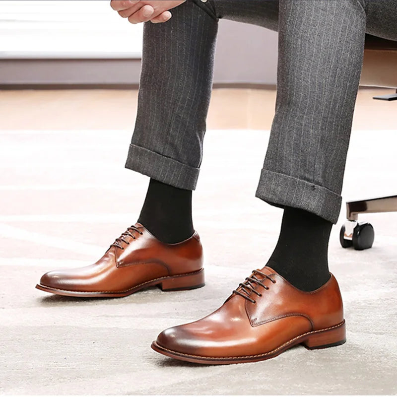 Genuine Leather Derby Shoes
