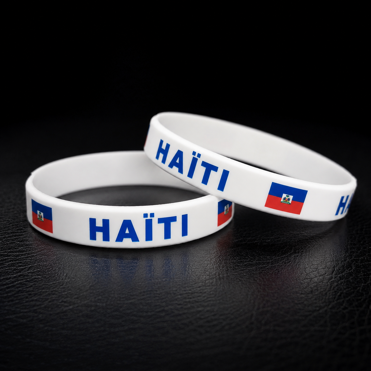 Haiti Flag Wristbands