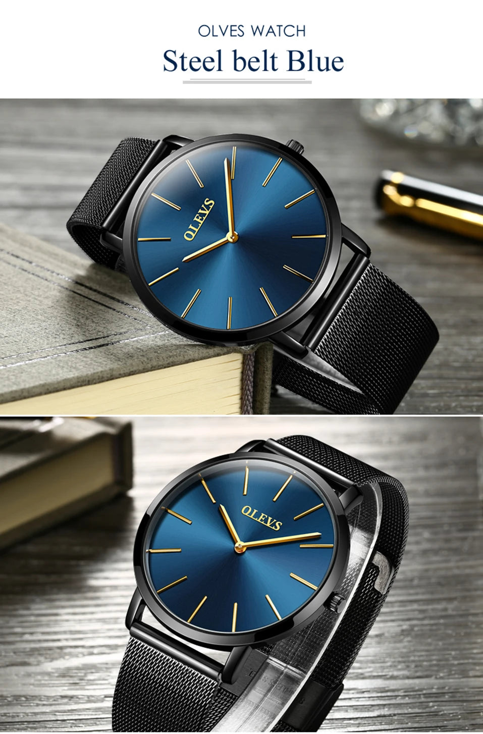 Men’s Quartz Watch – Ultra-Thin Waterproof Business
