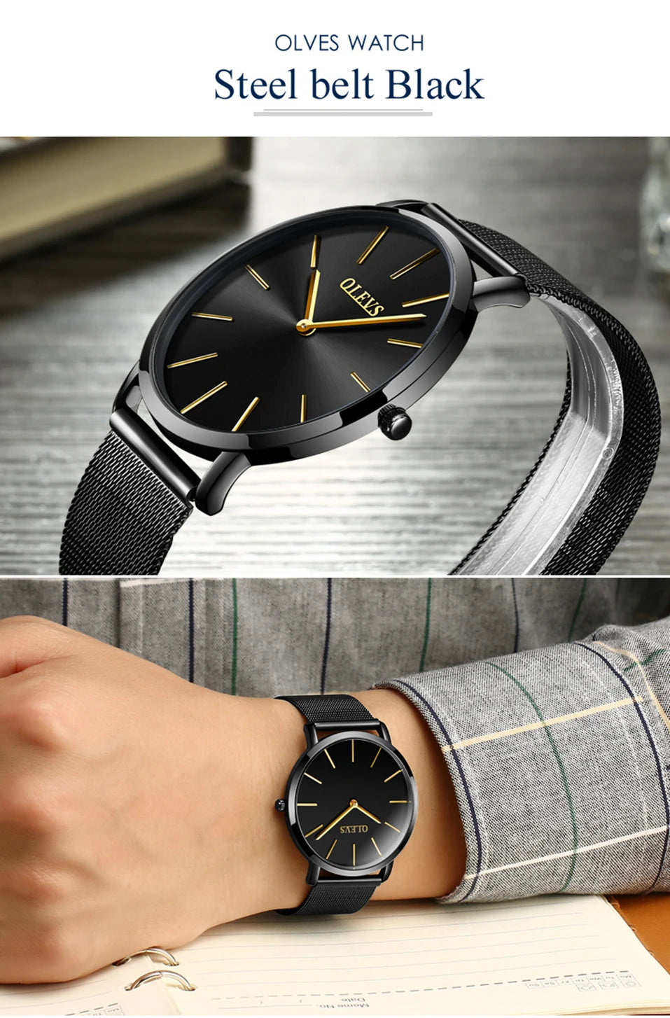 Men’s Quartz Watch – Ultra-Thin Waterproof Business