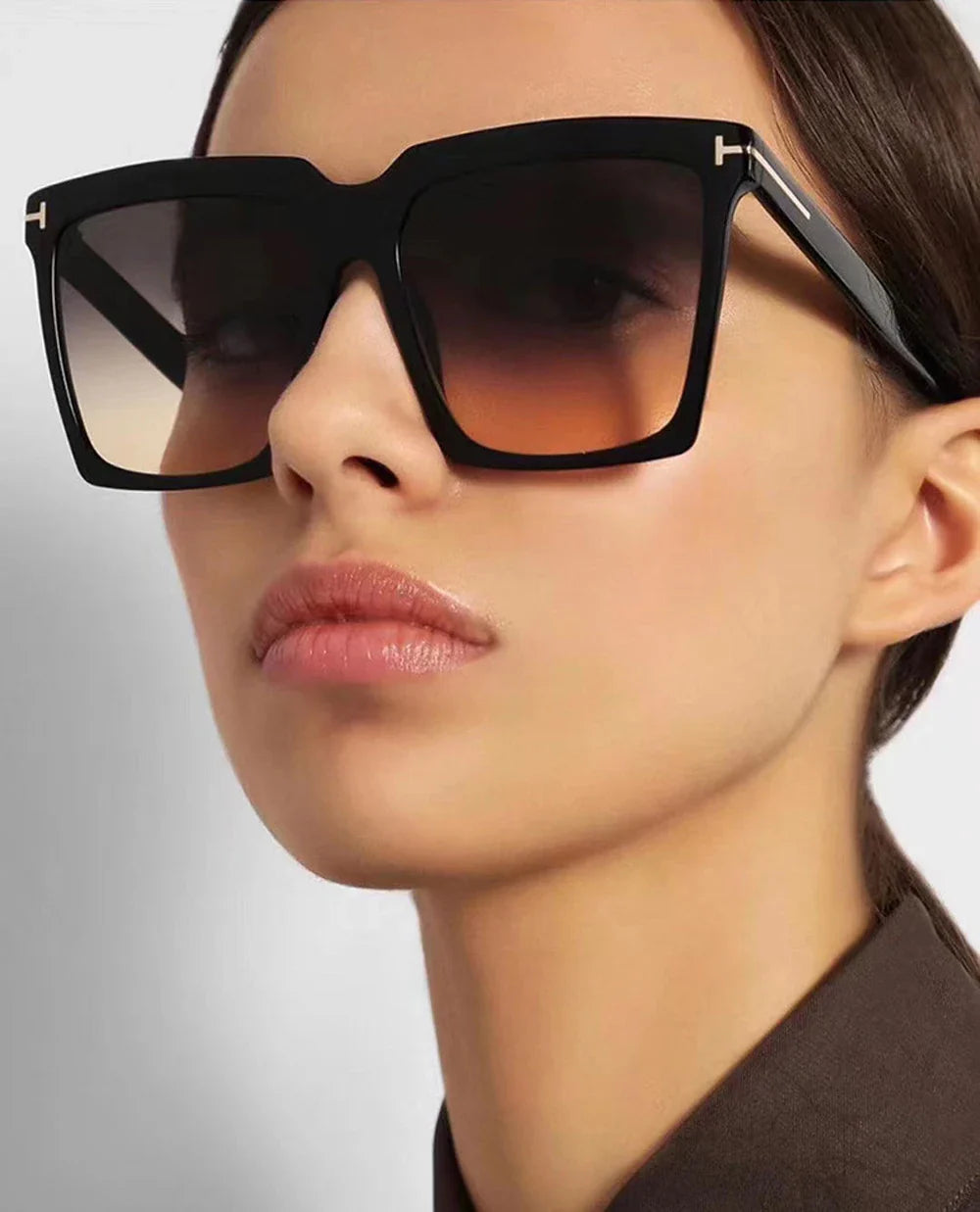 Aura Retro Oversized Square Sunglasses