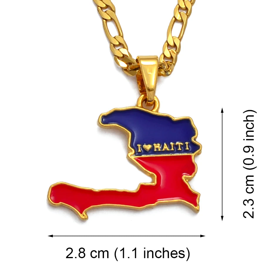 Necklaces for Men Haiti Jewelry Gold Plated