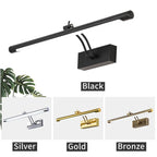 Modern Waterproof LED Bathroom Vanity Light – Stainless Steel Wall Lamp with Switch