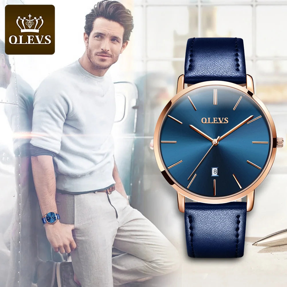 Men’s Quartz Watch – Ultra-Thin Waterproof Business