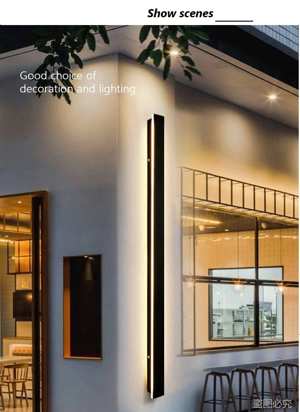 Waterproof Outdoor LED Wall Light – IP65 Modern Aluminum Wall Lamp, Dimmable, 110–240V