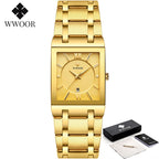 WWOOR Luxury Gold Watch for Men