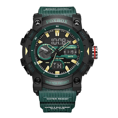Men’s Fashion Sport Watch – 50M Waterproof, Shock Resistant LED Alarm