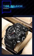 Men’s Fashion Sport Watch – 50M Waterproof, Shock Resistant LED Alarm