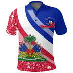 Haiti Flag Polo Shirt
