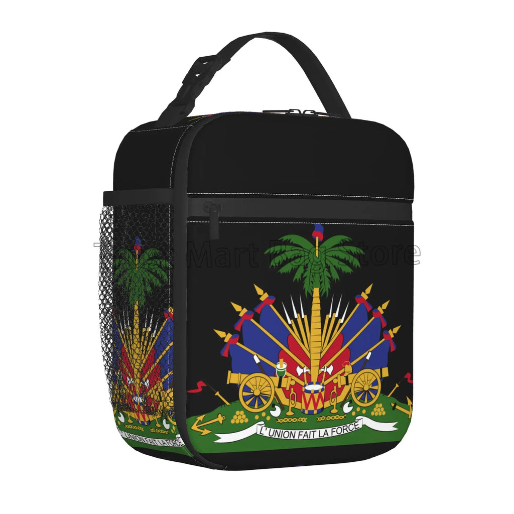 Haiti Flag Insulated Lunch Bag