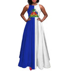 Luxury Women’s Haiti Flag Dress