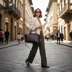 Luxury Cowhide Leather Tote Bag – Handbag for Women