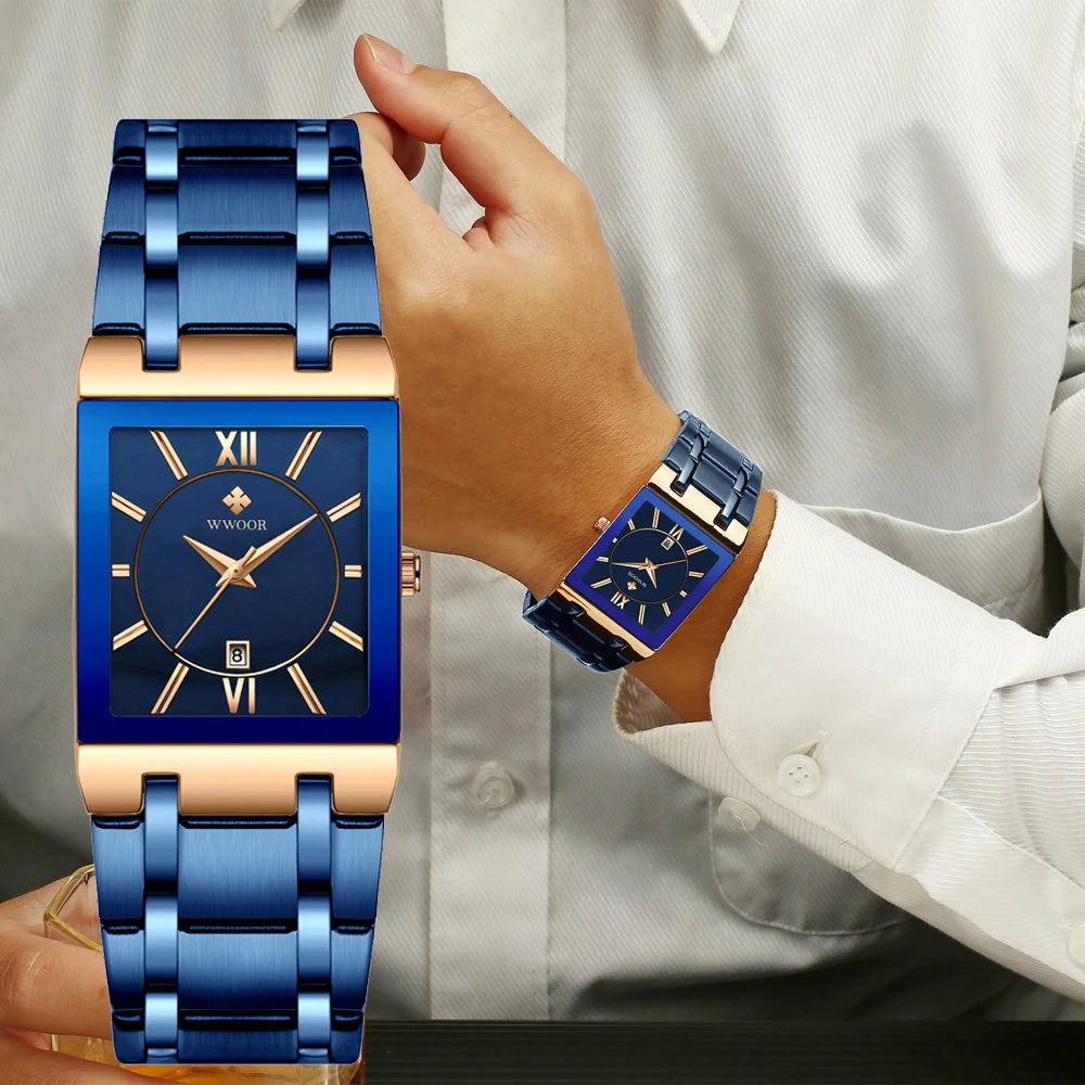 WWOOR Luxury Gold Watch for Men